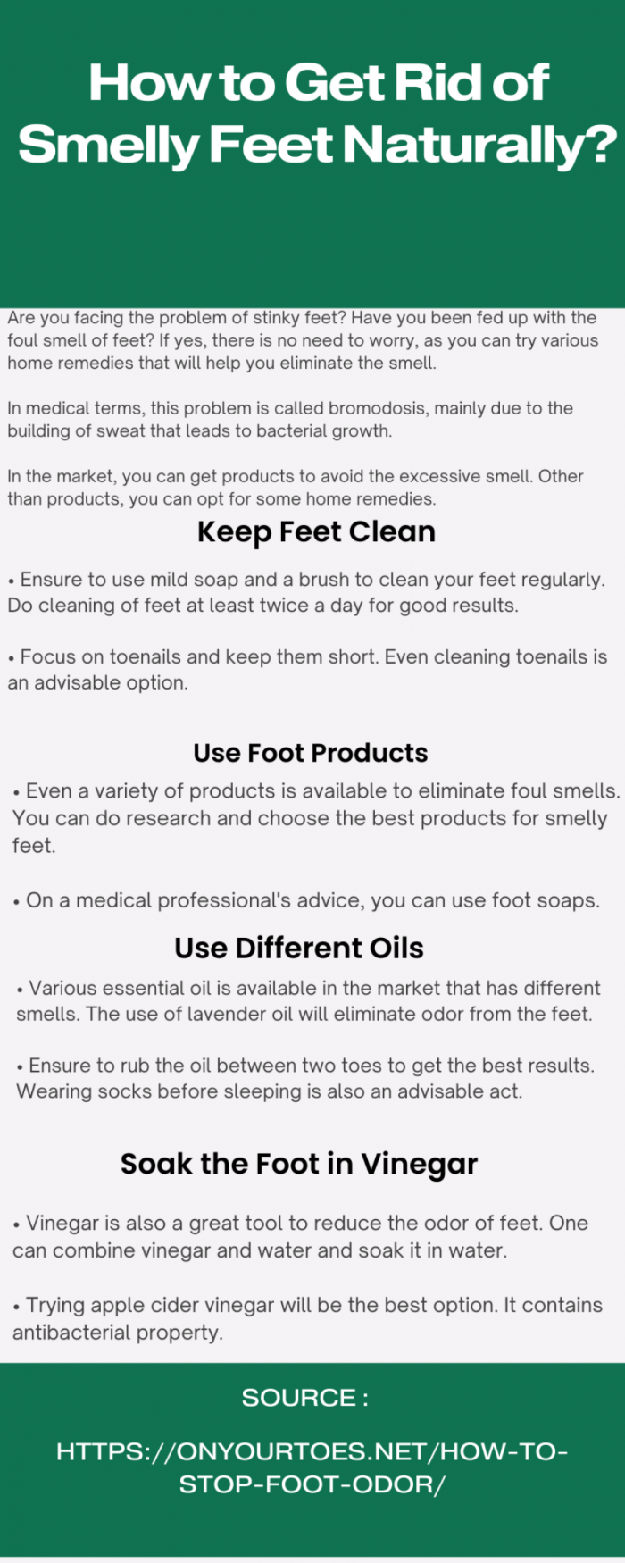 4 Must-know Home Remedies for Stinky Feet