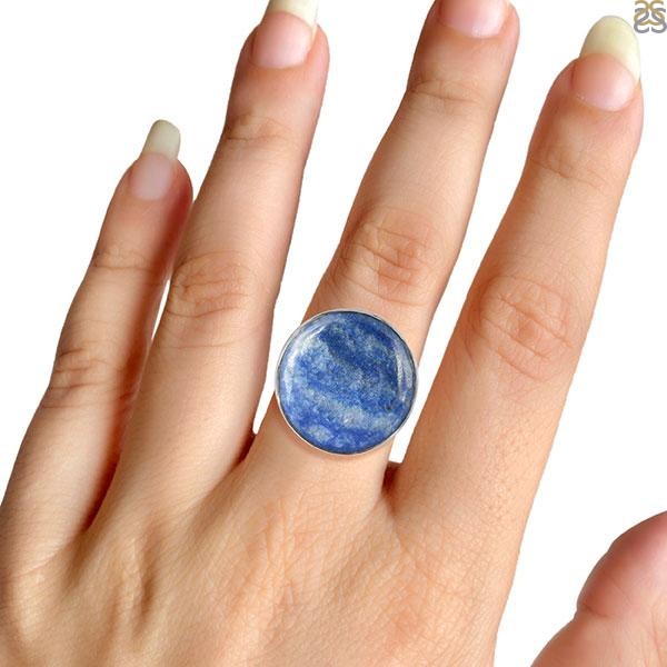 Blue Quartz Ring Is A Precious stone