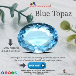 Buy Lab Certified Blue Topaz Stone Online at Wholesale Price