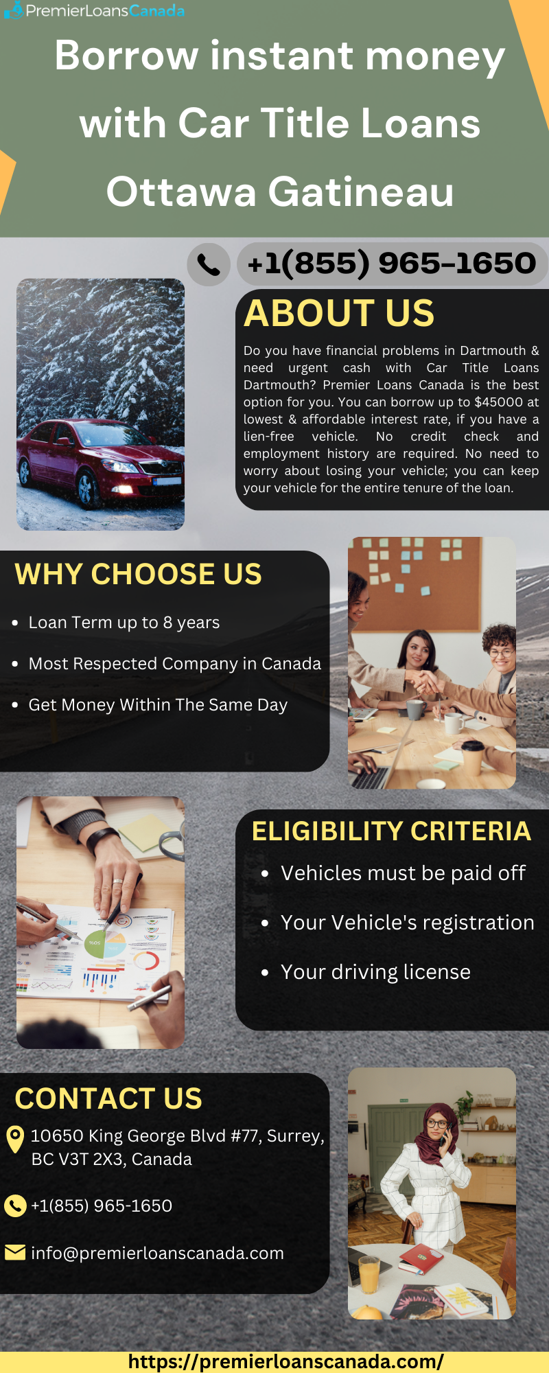 Borrow instant money with Car Title Loans Ottawa Gatineau