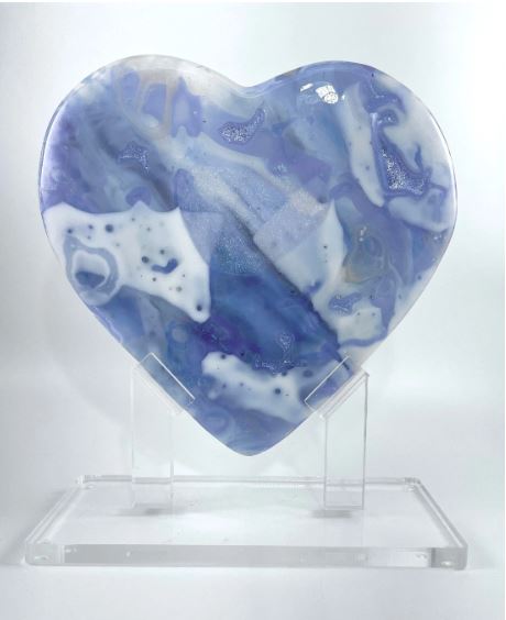 Buy Glass Heart Sculptures | OM GLASS ART
