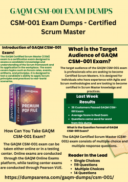 The Ultimate Guide to Using GAQM CSM-001 Exam Dumps Effectively