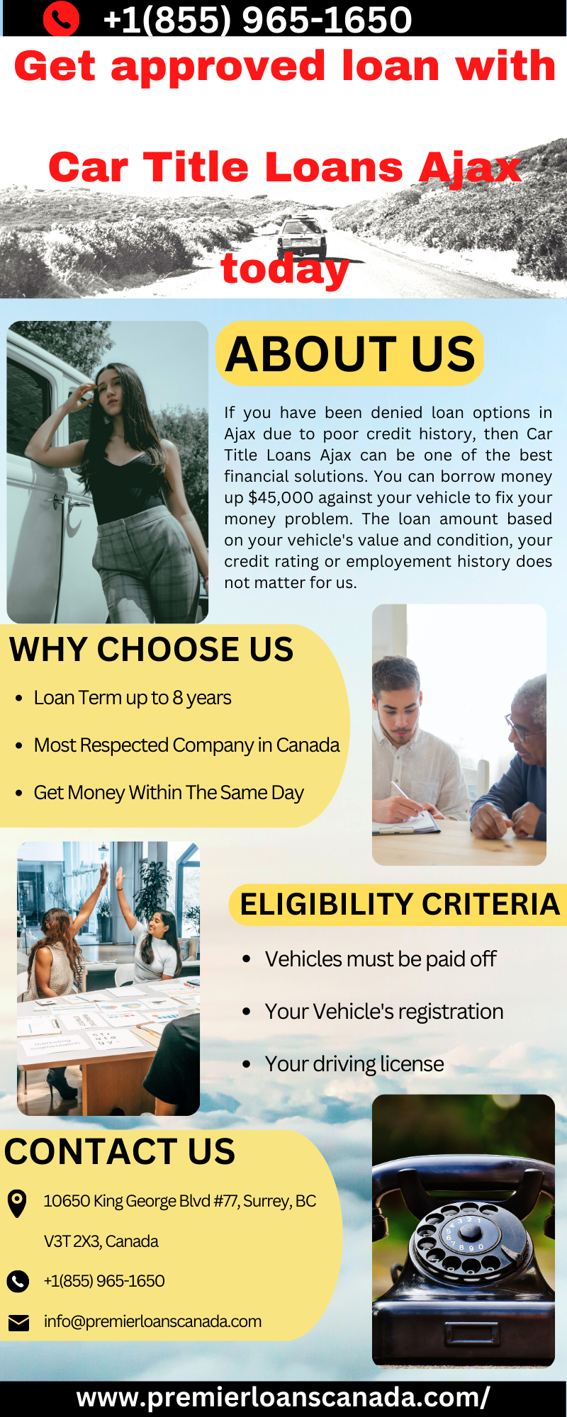 Get approved loan with Car Title Loans Ajax today