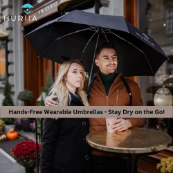 Hands-Free Wearable Umbrellas – Stay Dry on the Go!