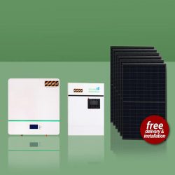 Homeric Complete Off-Grid Solar Kits 5KWh Including Installation