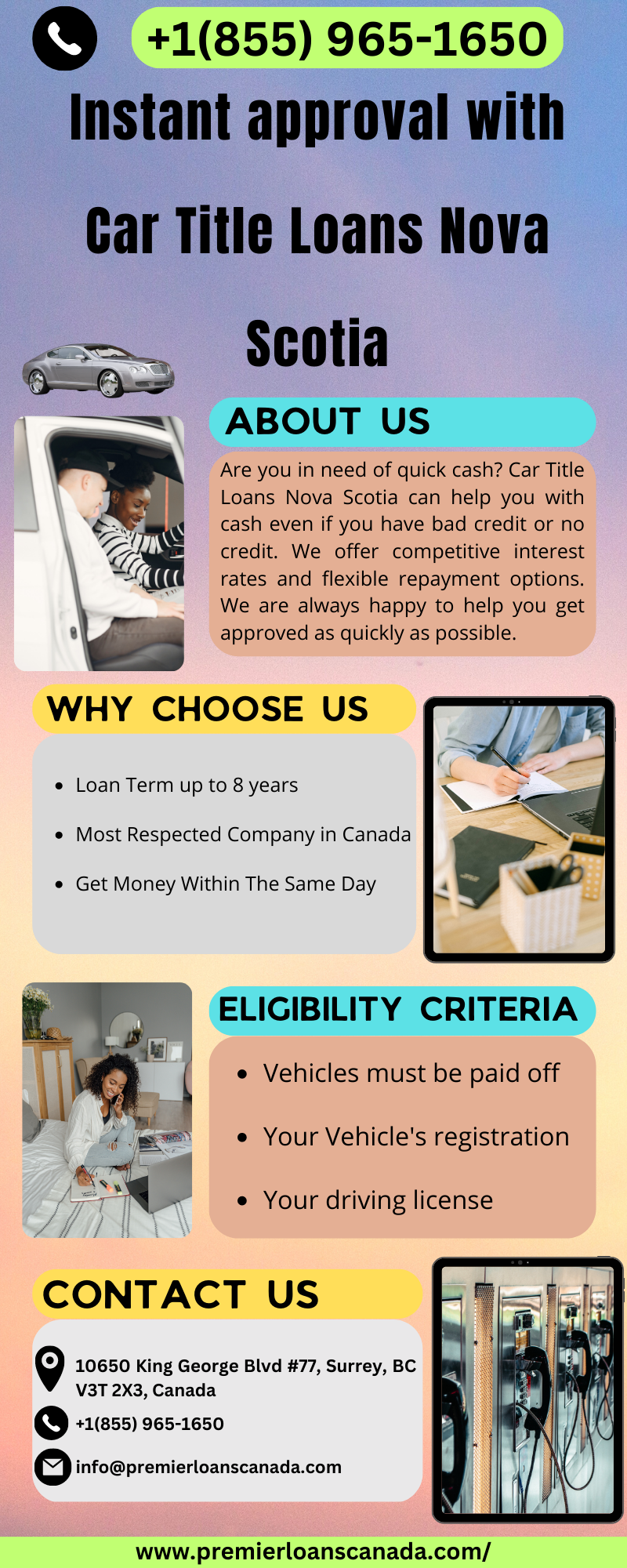 Instant approval with Car Title Loans Nova Scotia with no credit checks