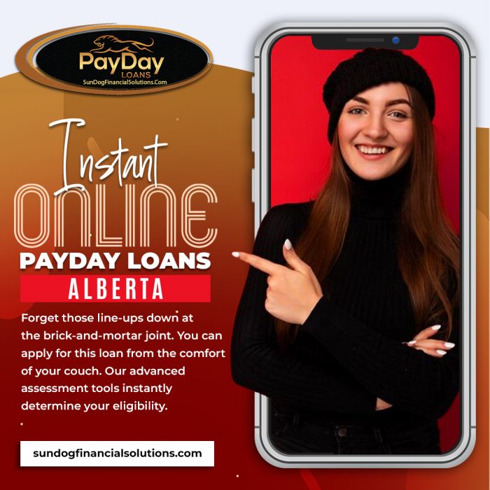 Get Instant Online Instant Payday Loans in Alberta with Sundog Financial Solutions