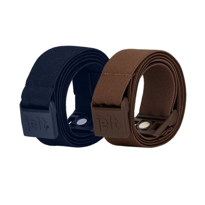 JeltX Adjustable Belt Bundle–Navy/Brown | Shop at Jelt