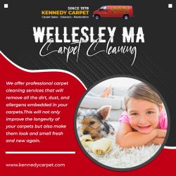 For efficient carpet cleaning in Wellesley, MA, visit Kennedy Carpet