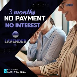 No payment and No Interest for 3 Months