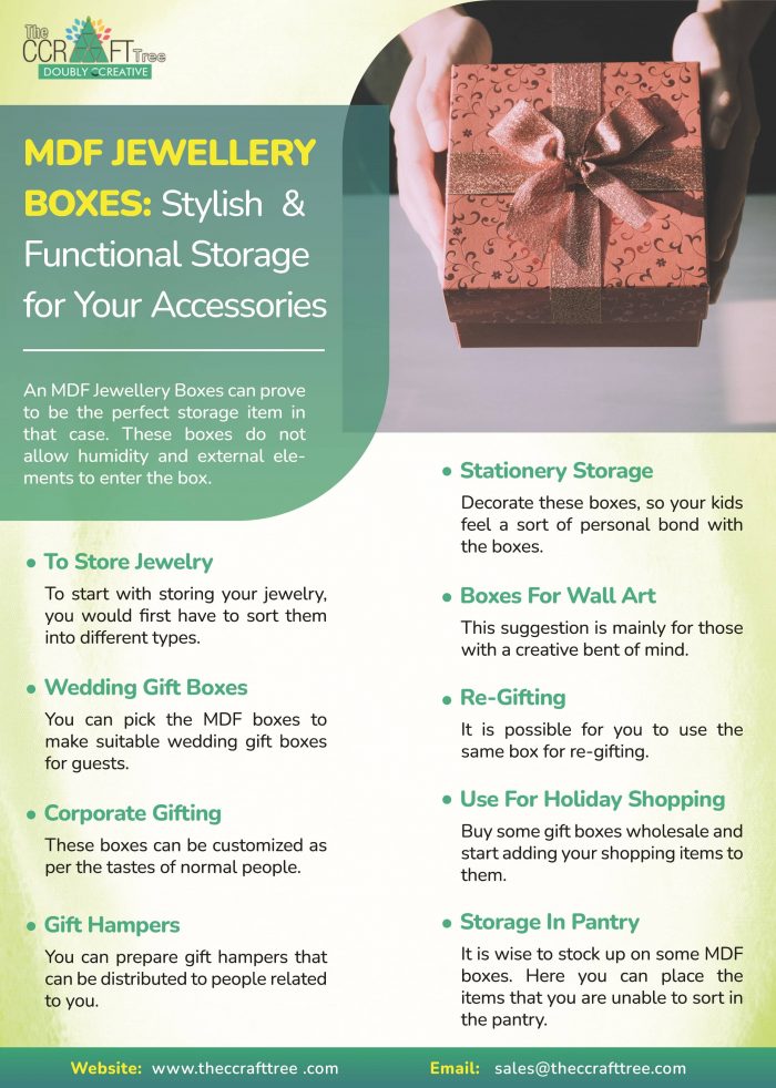 MDF Jewellery Boxes: Stylish and Functional for Your Accessories