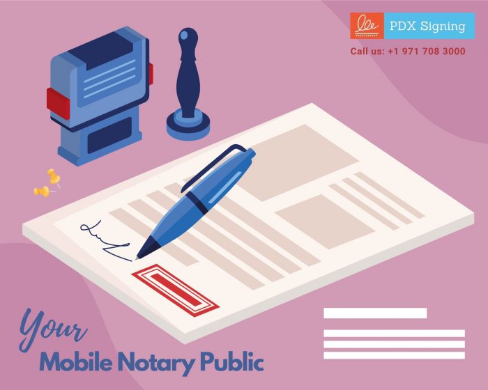 Mobile notary public