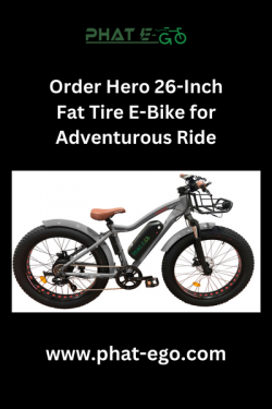 Order Hero 26-Inch Fat Tire E-Bike for Adventurous Ride