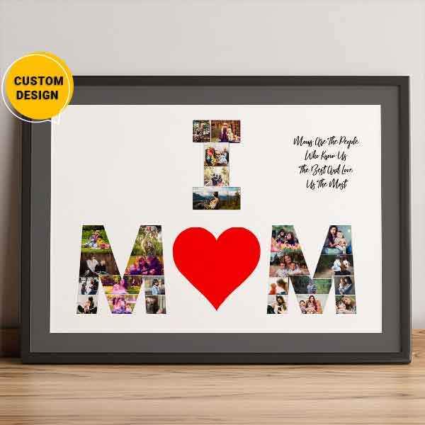 Personalized Mother’s Day Canvas Wall Art Letter Gift