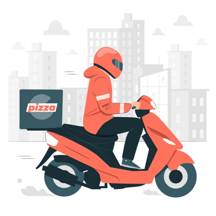 How does a pizza delivery software improve customer satisfaction?
