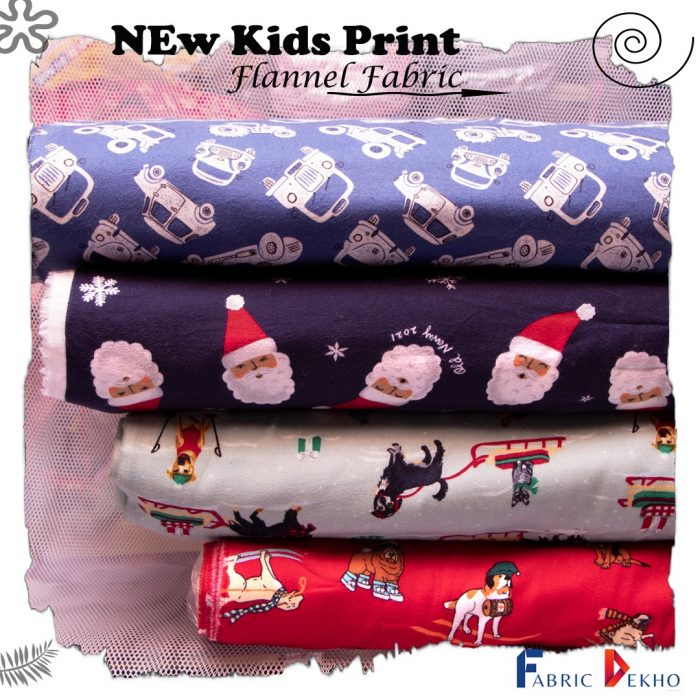 New kids prints Flannel Fabric