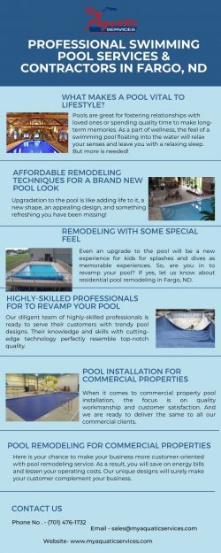 Professional Swimming Pool Services & Contractors in Fargo, ND