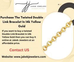 Purchase The Twisted Double Link Bracelet In 14k Yellow Gold At The Best Price