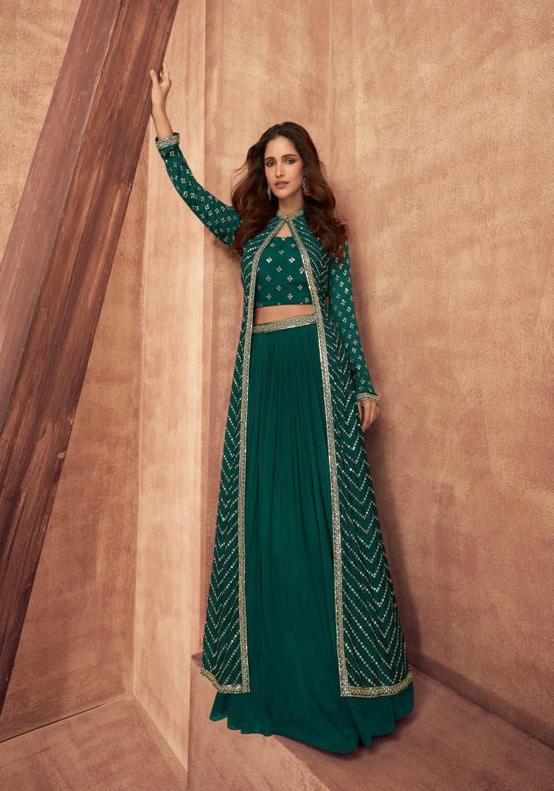Checkout Lehenga with Shrug from Snazzyhunt