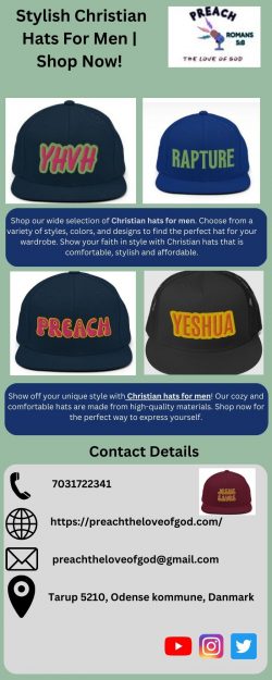 Stylish Christian Hats For Men | Shop Now!