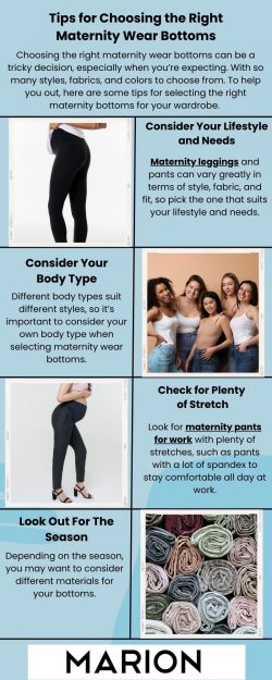 Tips for Choosing the Right Maternity Wear Bottoms