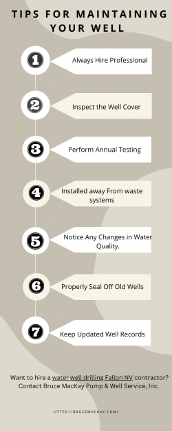 Tips for Maintaining Your Well