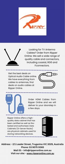 Order cat5e ethernet cable in Australia from Ripper Online
