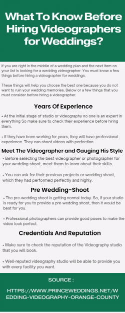 Key Factors to Consider When Hiring a Wedding Videographer