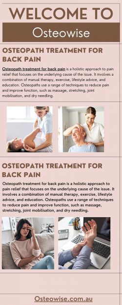 Osteopath Treatment for Back Pain