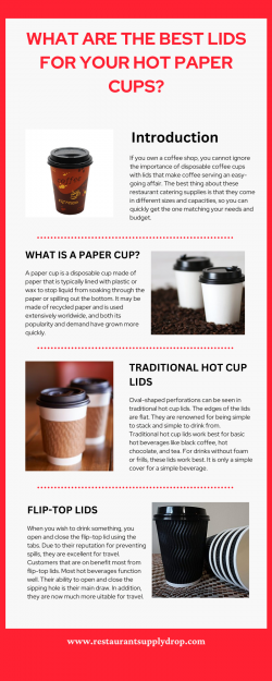 What Are The Best Lids for Your Hot Paper Cups?