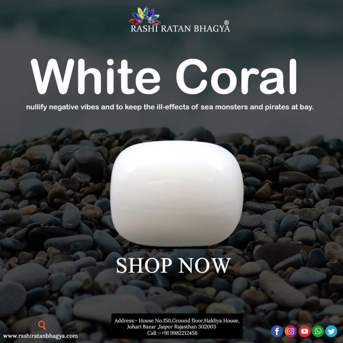 Buy Natural White Coral Stone Online in india