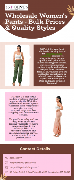 Wholesale Women’s Pants – Bulk Prices & Quality Styles