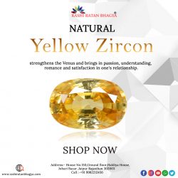 Get Original & Certified Yellow Zircon Stone Online at Affordable Price