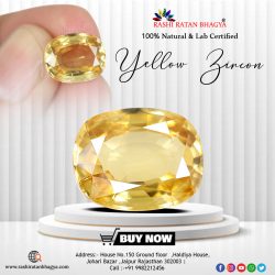 Buy Lab Certified Yellow Zircon Gemstone at Affordable Price