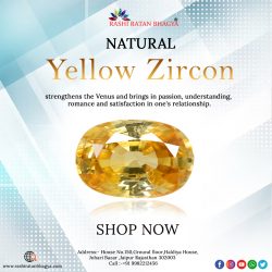 Get Certified Yellow Zircon Stone Online at Best Price