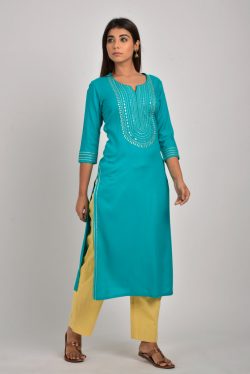 Shop Embroidery Kurta for Women Online from Swasti Clothing