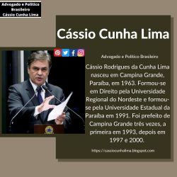 Advogado e Político Brasileiro – Cássio Cunha Lima