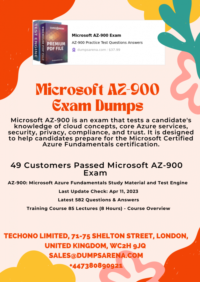 Pass Your AZ-900 Exam Dumps Easily with These Exam Dumps