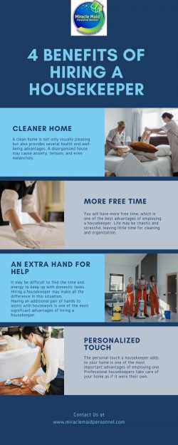 4 Benefits of Hiring a Housekeeper