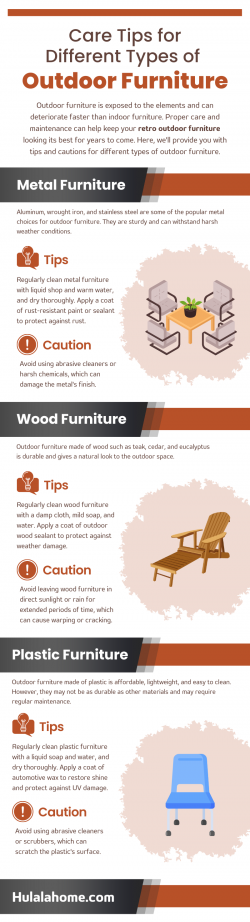 Care Tips for Different Types of Outdoor Furniture