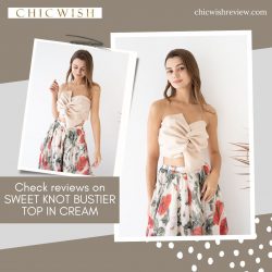Check reviews on SWEET KNOT BUSTIER TOP IN CREAM