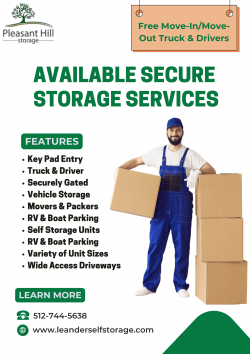 Find Low Cost Self Storage Units in Leander, Texas