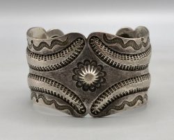 Circa 1920’s Handmade Sterling Silver Bracelet