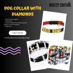 Luxury Pet Fashion: Dog Collar With Diamonds