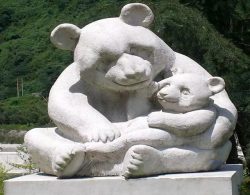 Mother and Cubs Sculpture