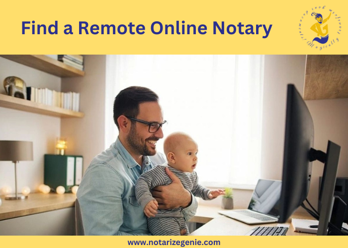 Find a Remote Online Notary | Notarize Genie