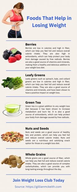Foods that Help in Losing Weight