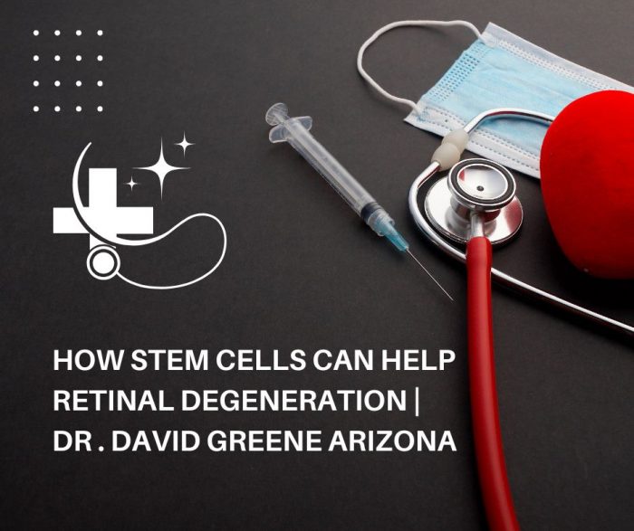 How Stem Cells Can Help Retinal Degeneration | Dr David Greene Arizona