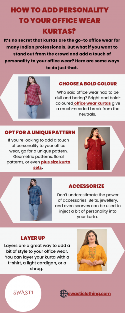 How to Add Personality to Your Office Wear Kurtas?