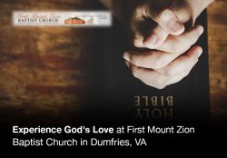 Experience God’s Love at First Mount Zion Baptist Church in Dumfries, VA